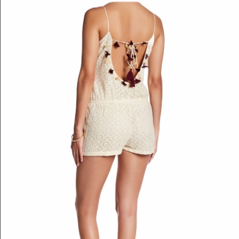 NWT Raga Paola Embellished Tassel Romper